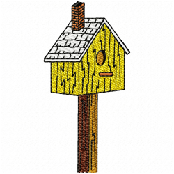 Bird Houses Embroidery Design 1 Bird Houses Embroidery Design 1